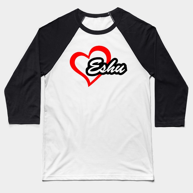 Heart Eshu Elegua Baseball T-Shirt by Korvus78
